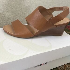 Style & Co. Women's Brown Wedge Sandals